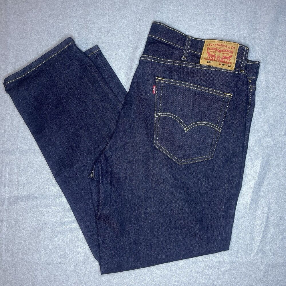 Levi's Jeans Denim Straight Dark Blue Baggy 541 W38 L40